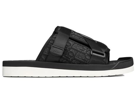 black dior alpha slides|black dior slides men.